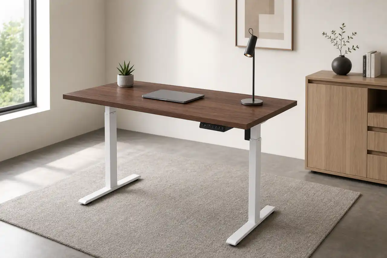 wobin electric height adjustable office desk workspace.webp